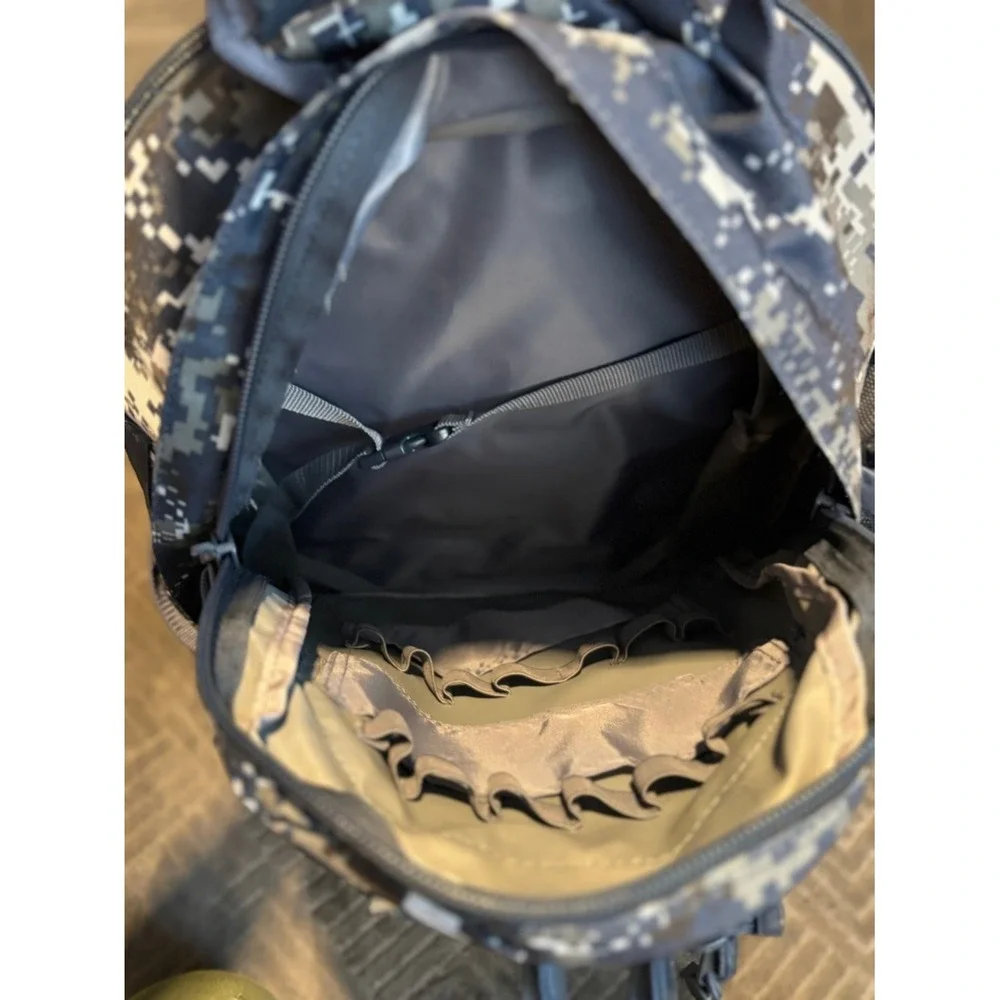 Tactical Backpack Digital Camo Large Military Assault Rucksack Grey Black‎